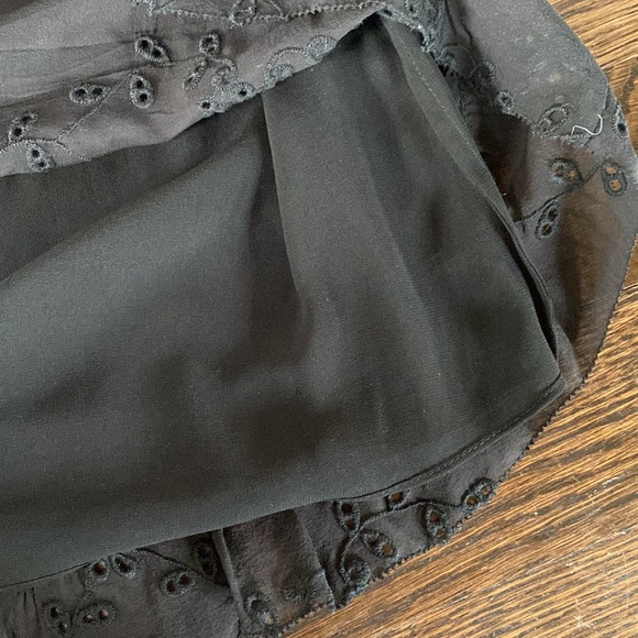 NWT Joie Silk Eyelet Top with Flutter Sleeves, Size XS - Picture 7 of 15